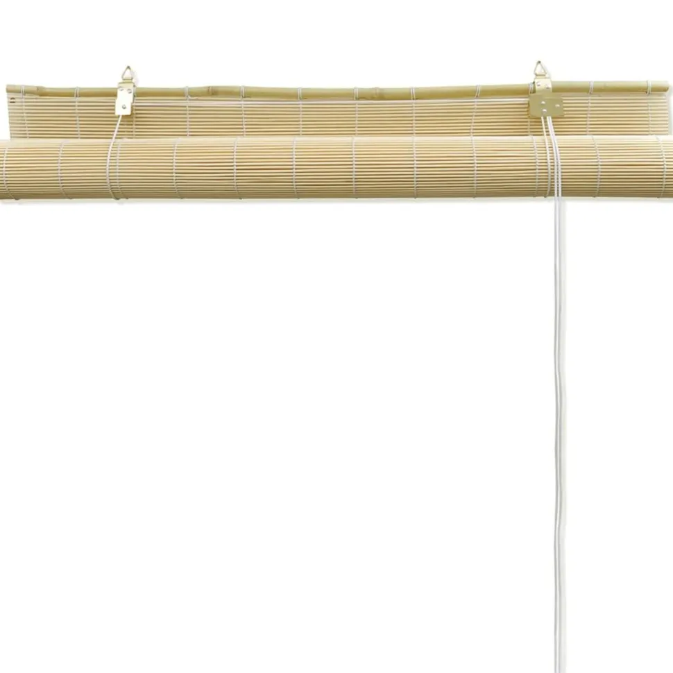 Luonnolliset bambu rullaverhot 80 x 160 cm
