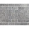 Luonnonkivilaatta Qualitystone Light Grey Marble Tile, 100x200mm