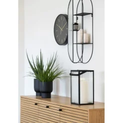 Lyhty House Nordic Almonte, musta metalli/lasi