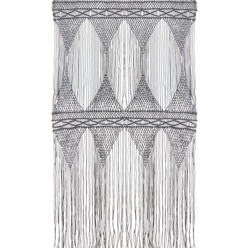 Macrame verho puuvilla antrasiitti 140x240cm