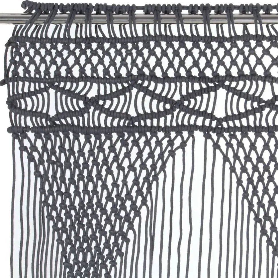 Macrame verho puuvilla antrasiitti 140x240cm