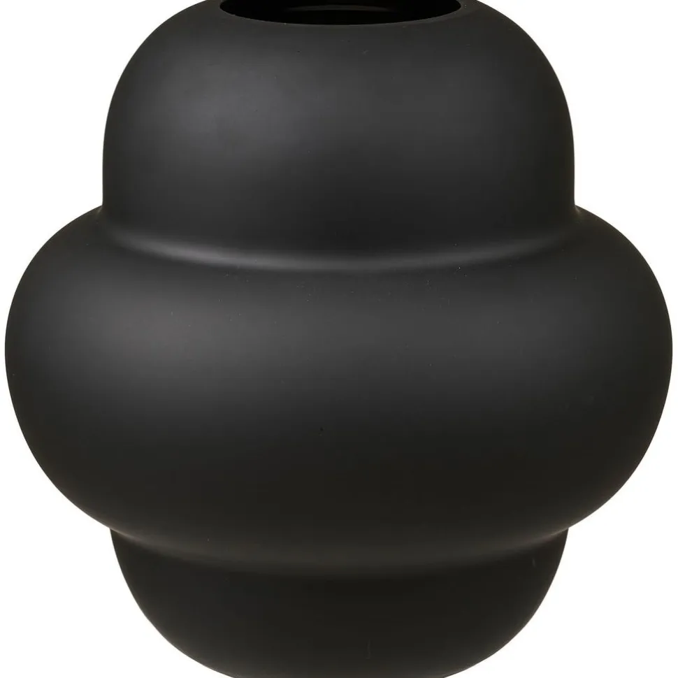 Maljakko House Nordic Vase, ø21x20cm, suupuhallettu lasi, musta