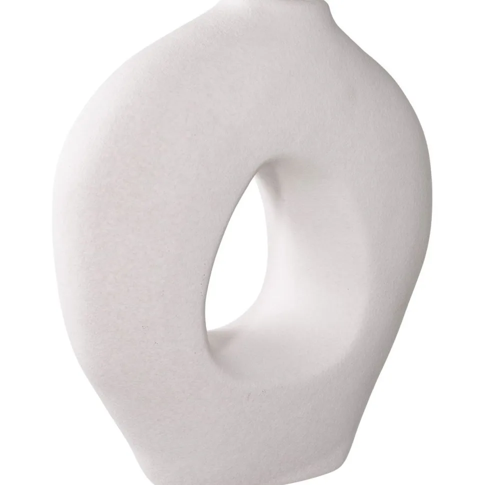 Maljakko House Nordic Vase, 24x10.5x27.8cm, keramiikka, valkoinen