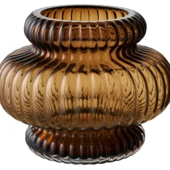 Maljakko House Nordic Vase, ø20x16cm, suupuhallettu lasi, ruskea