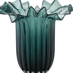 Maljakko House Nordic Vase, ø25x30cm, suupuhallettu lasi, tummanvihreä