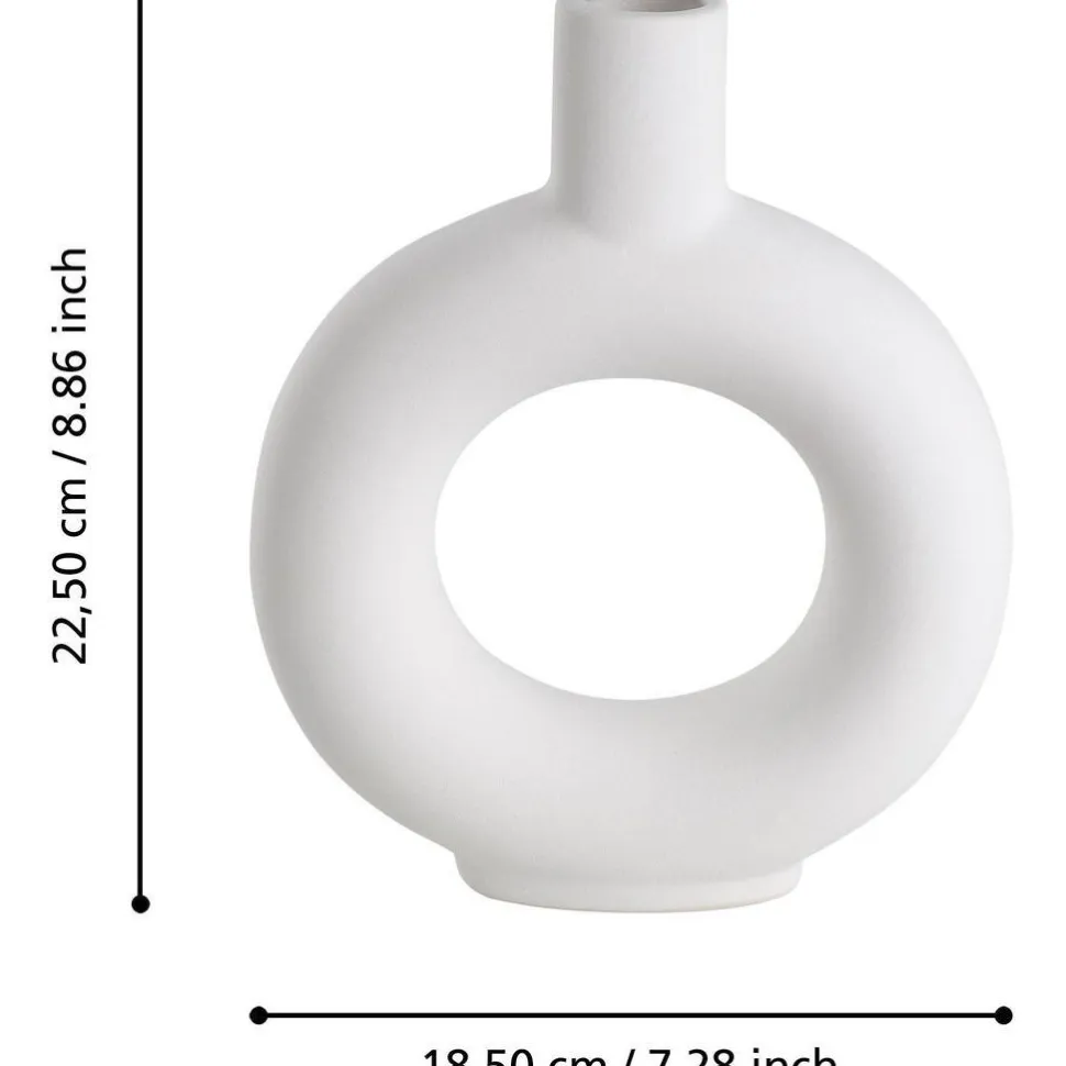 Maljakko Eglo Living Fihety, 22.5cm, valkoinen