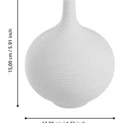 Maljakko Eglo Living Mitane, 15cm, valkoinen