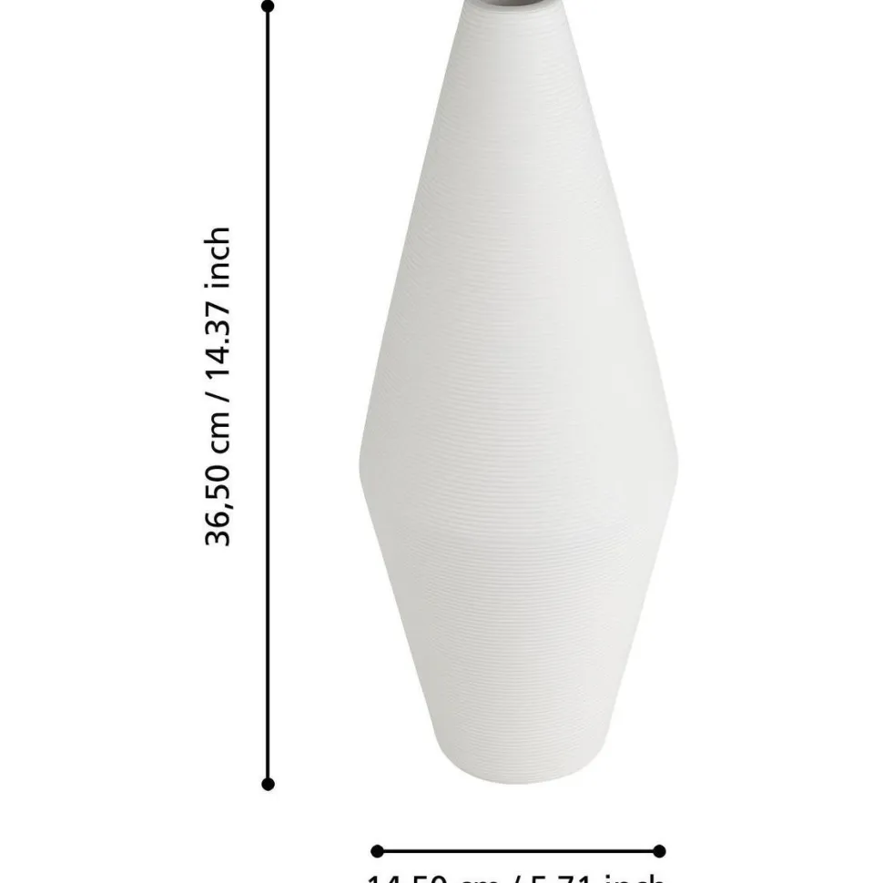 Maljakko Eglo Living Mitane, 36.5cm, valkoinen
