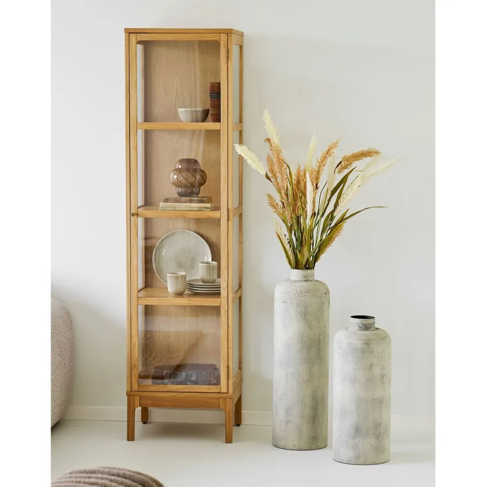 Maljakko House Nordic Hou, ø24x78.5cm, metalli, antiikkibeige