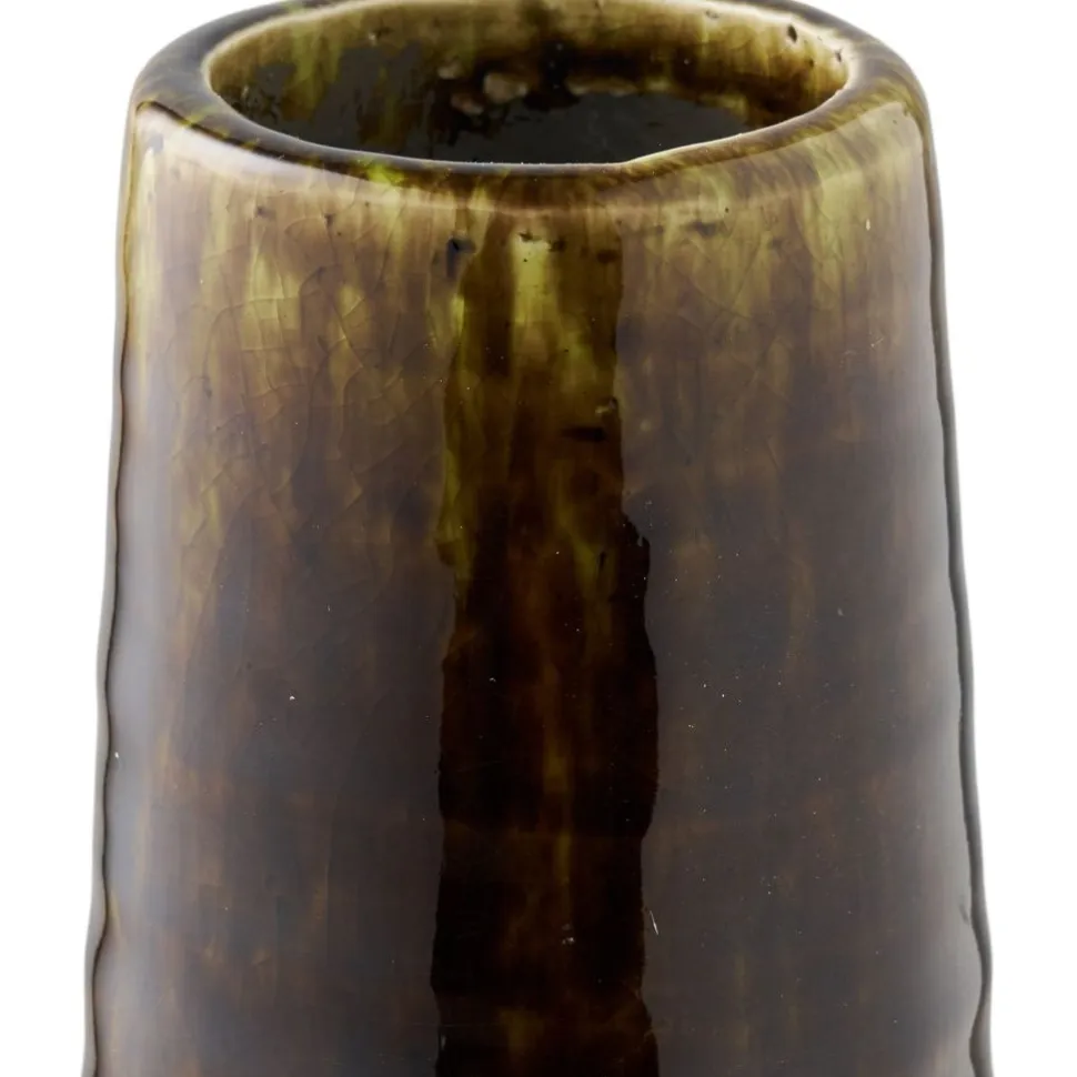 Maljakko House Nordic Vase, ø11x39cm, keraaminen, ruskea