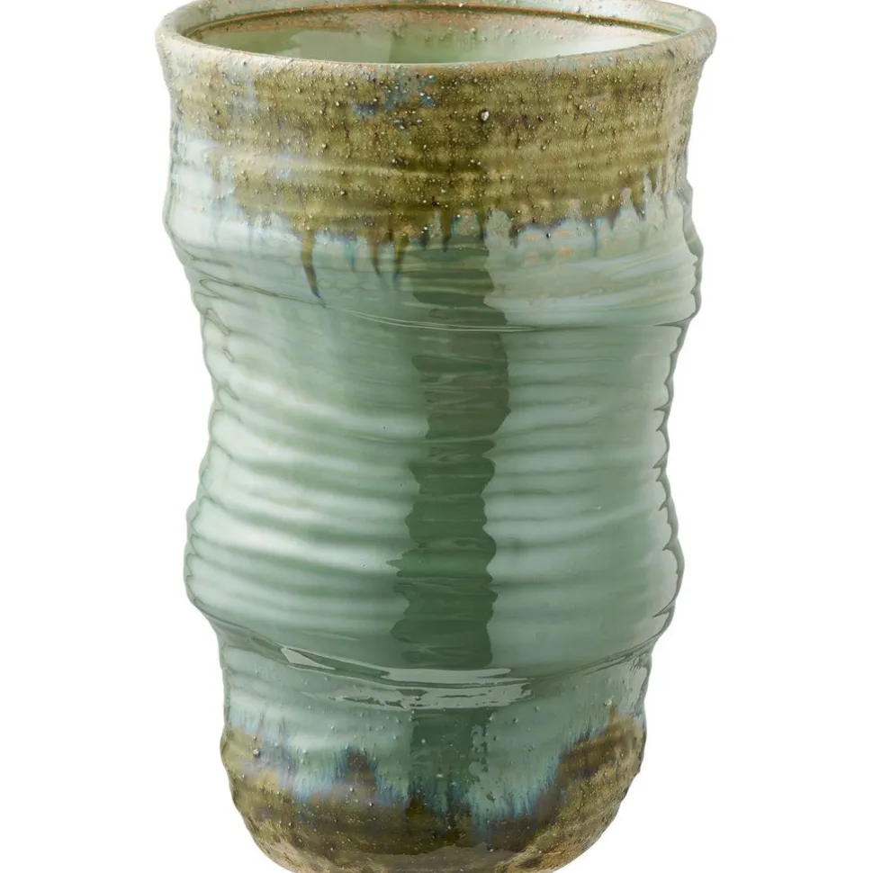 Maljakko House Nordic Vase, ø22x34.5cm, keraaminen, vihreä