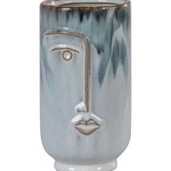 Maljakko House Nordic Vase, ø9x17cm, keramiikka, sininen