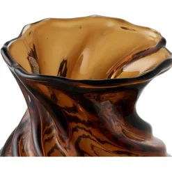 Maljakko House Nordic Vase, ø16x18.5cm, suupuhallettu lasi, ruskea