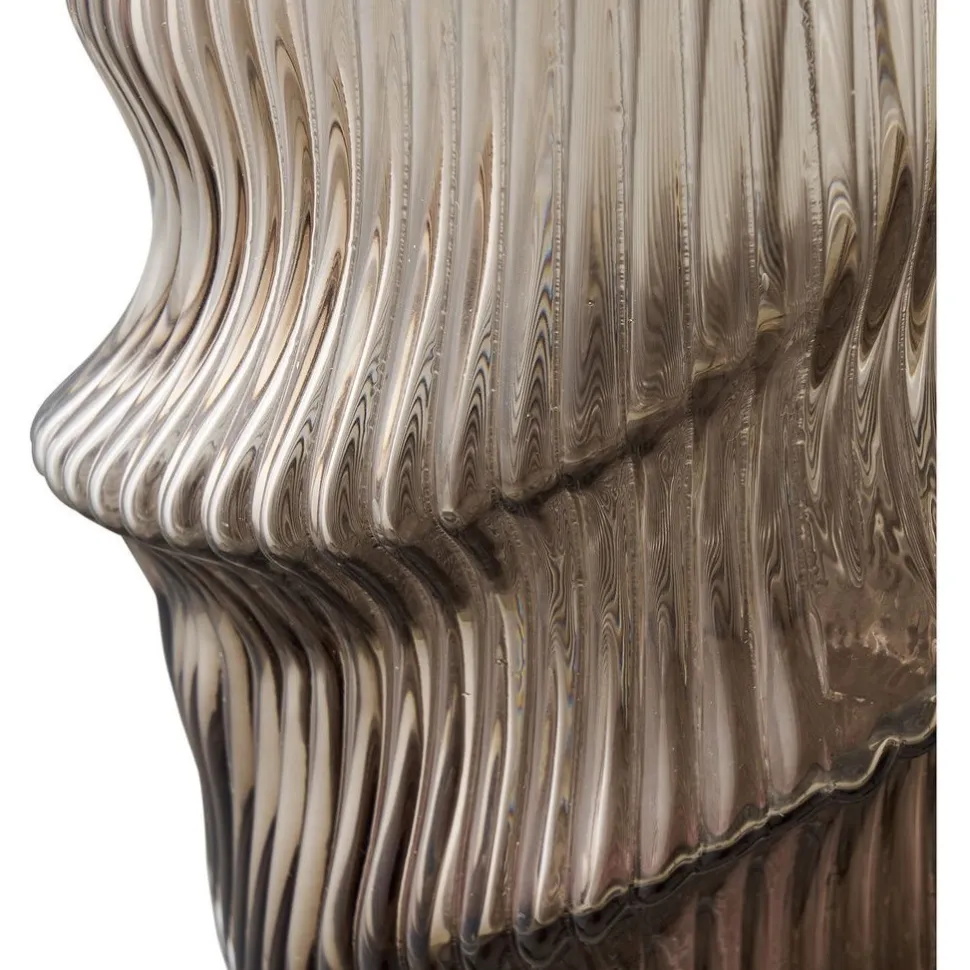 Maljakko House Nordic Vase, ø17x25cm, suupuhallettu lasi, ruskea