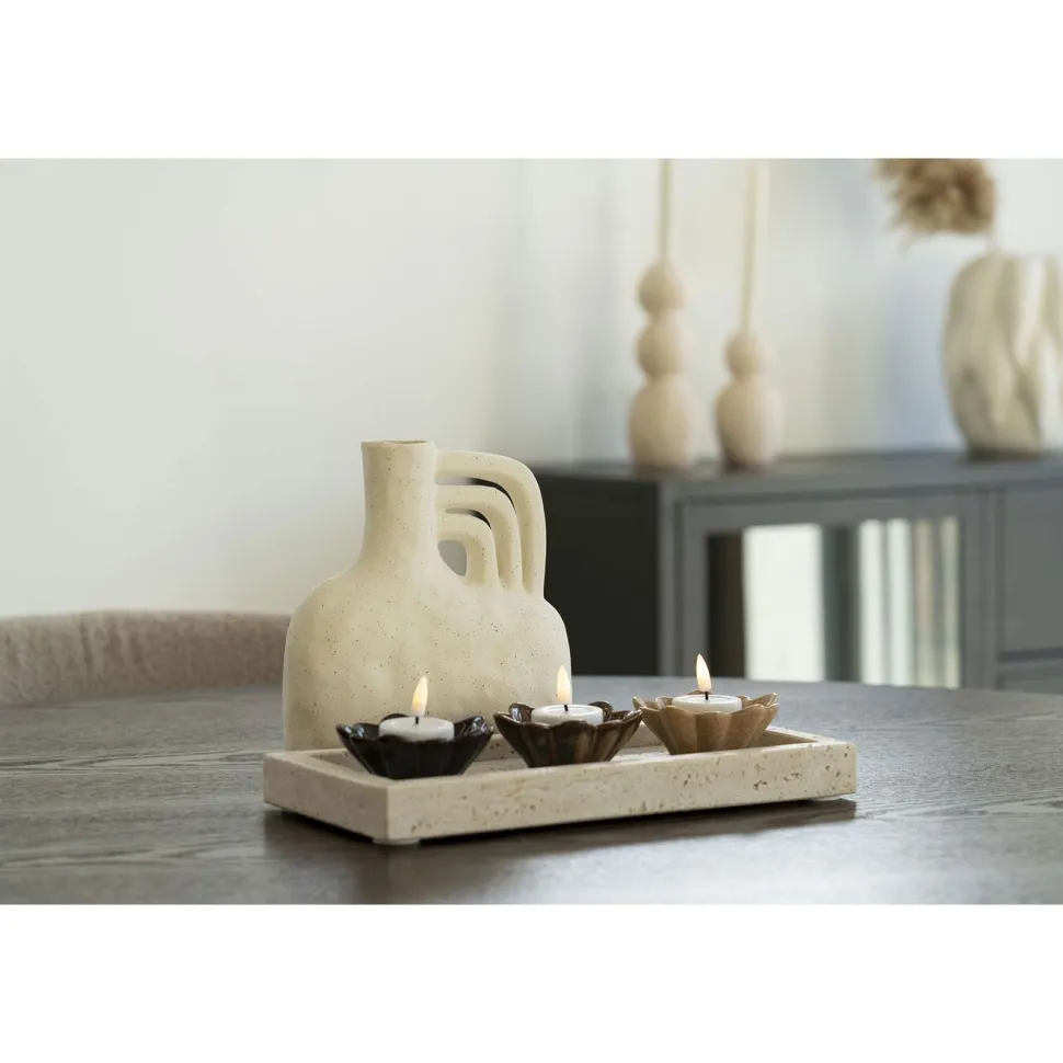 Maljakko House Nordic Vase, 18.5x8x19.5cm, keramiikka, beige