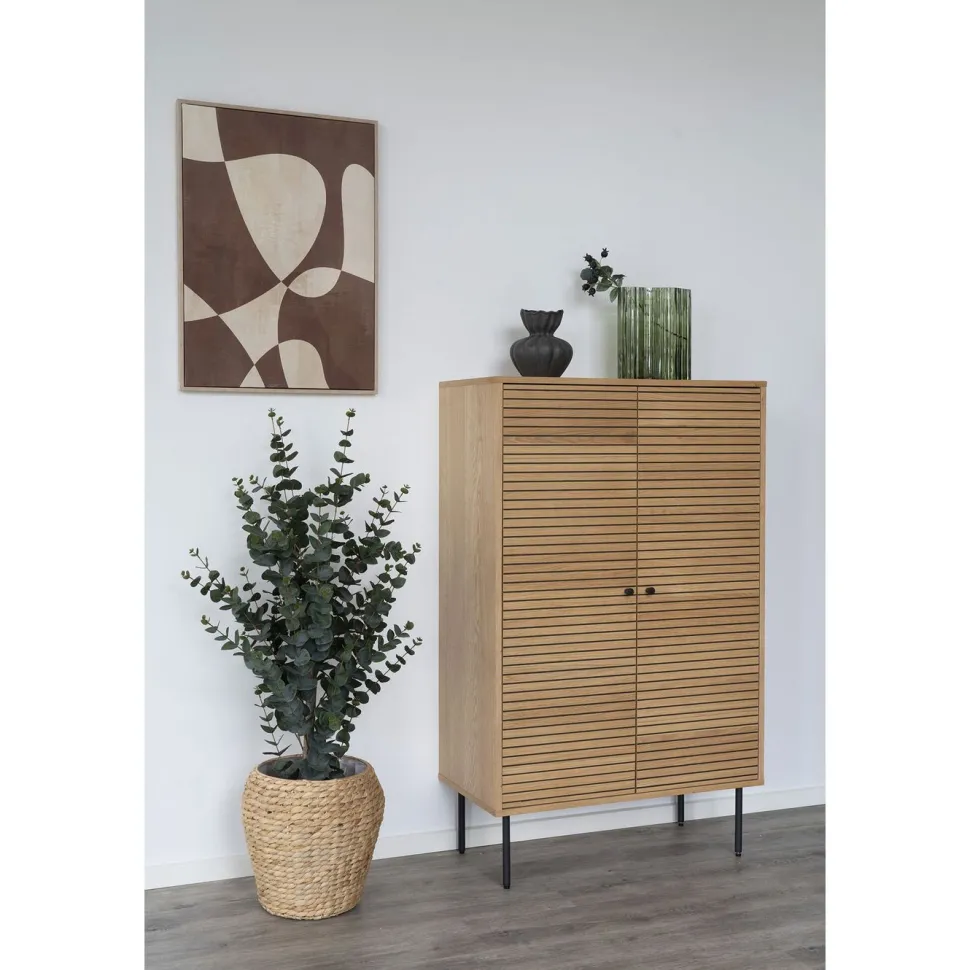 Maljakko House Nordic Vase, 21x12x26.5cm, vihreä lasi