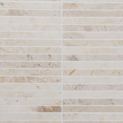 Marmorimosaiikki Qualitystone Crema Light, kiiltävä, verkolla, 305 x 305/15 x 151 mm