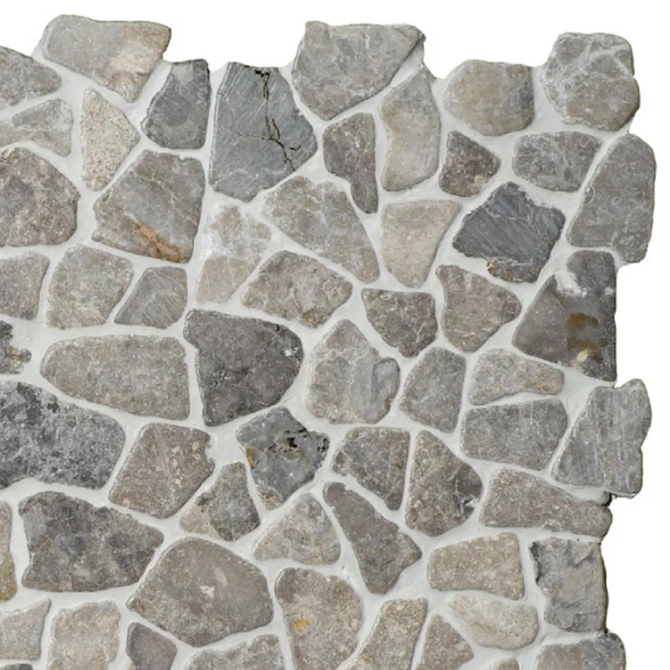 Marmorimosaiikki Qualitystone Mosaic Light Grey Interlock, verkolla, vapaa mitta