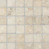Marmorimosaiikki Qualitystone Square White, verkolla, 50 x 50 mm