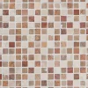 Marmorimosaiikki Qualitystone Square Terra-Mustard-White, verkolla, 20 x 20 mm