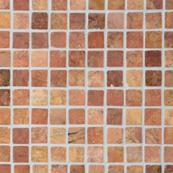 Marmorimosaiikki Qualitystone Square Terra, verkolla, 30 x 30 mm