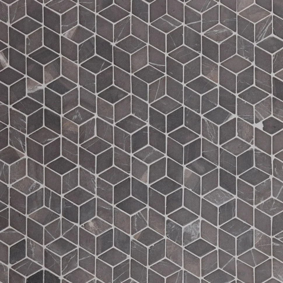Marmorimosaiikki Qualitystone Dimention Gray, verkolla, 300 x 300 mm