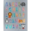 Matto Benina Play Alfabet 80x150cm harmaa