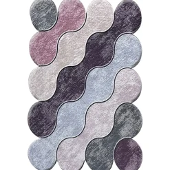 Matto Linento Circle 10 80x120cm sininen/beige