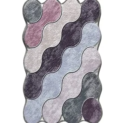 Matto Linento Circle 10 80x120cm sininen/beige