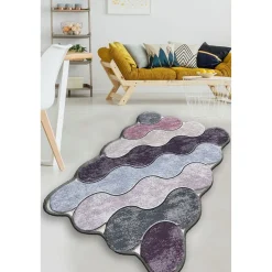 Matto Linento Circle 10 80x120cm sininen/beige