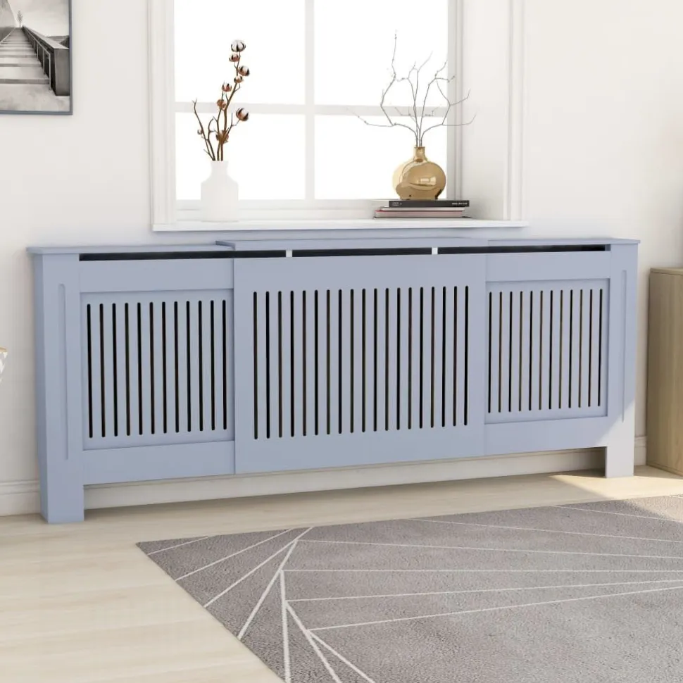Mdf lämpöpatterin suoja harmaa 205cm