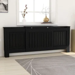 Mdf lämpöpatterin suoja musta 205cm