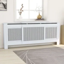 Mdf lämpöpatterin suoja valkoinen 205cm