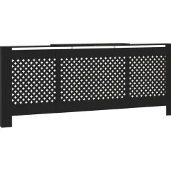 Mdf lämpöpatterin suoja musta 205 cm