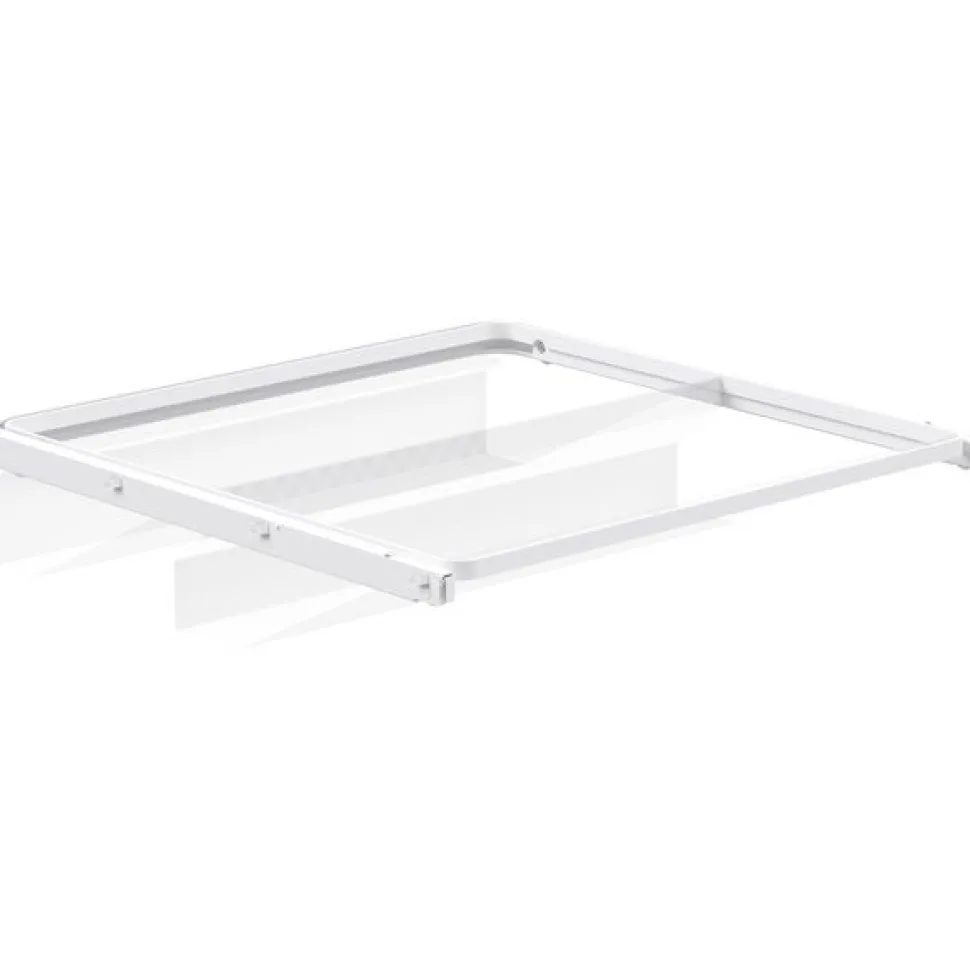 Mesh kenkähylly Elfa 40 ulosvedettävä 450x430x96 mm valkoinen