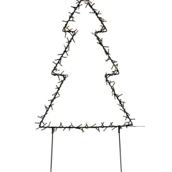 Metallinen joulukuusi Nordic Winter 75cm LED-valoilla