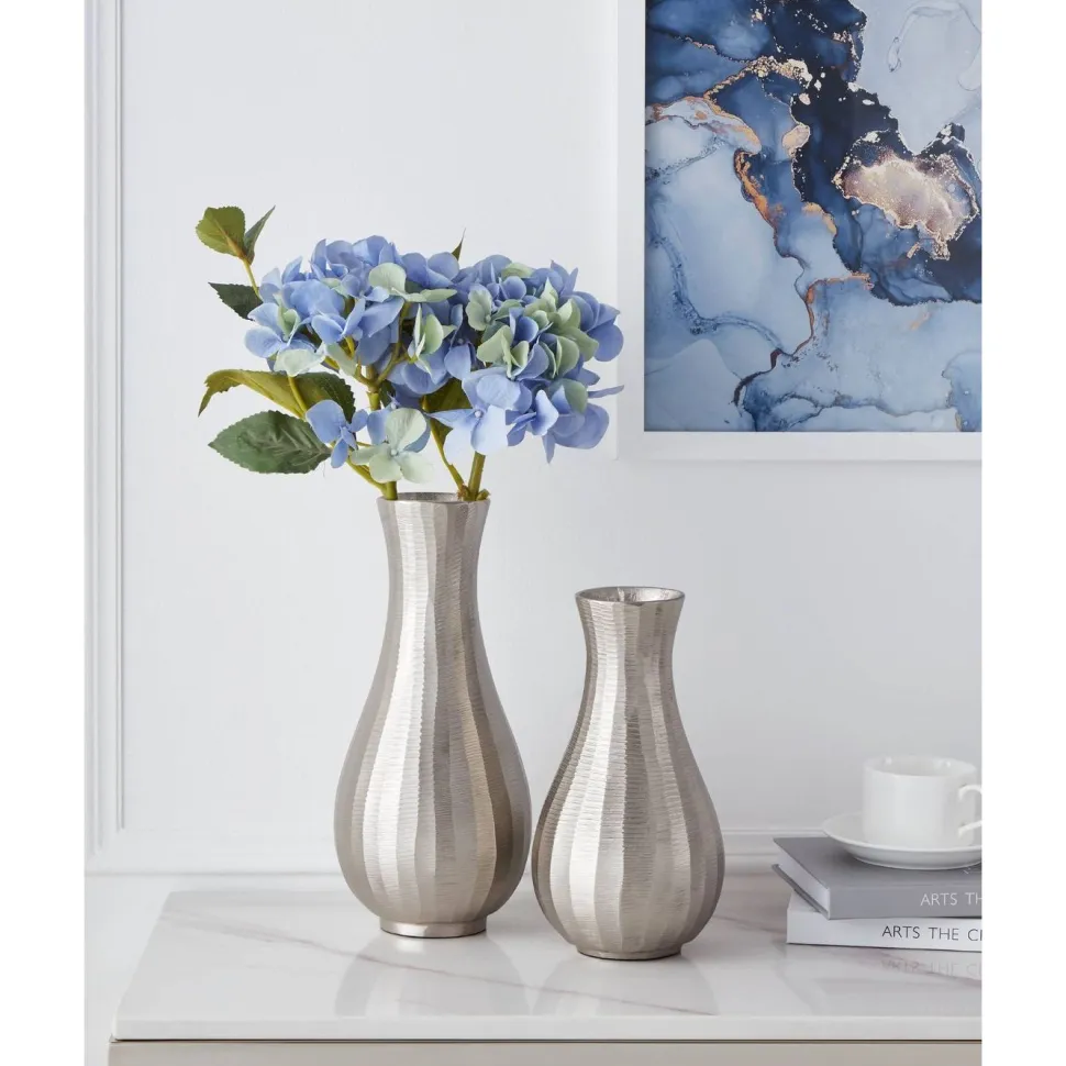 Metallivaasi Eglo Living Abucay, 23 cm, nikkeli