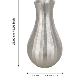 Metallivaasi Eglo Living Abucay, 23 cm, nikkeli