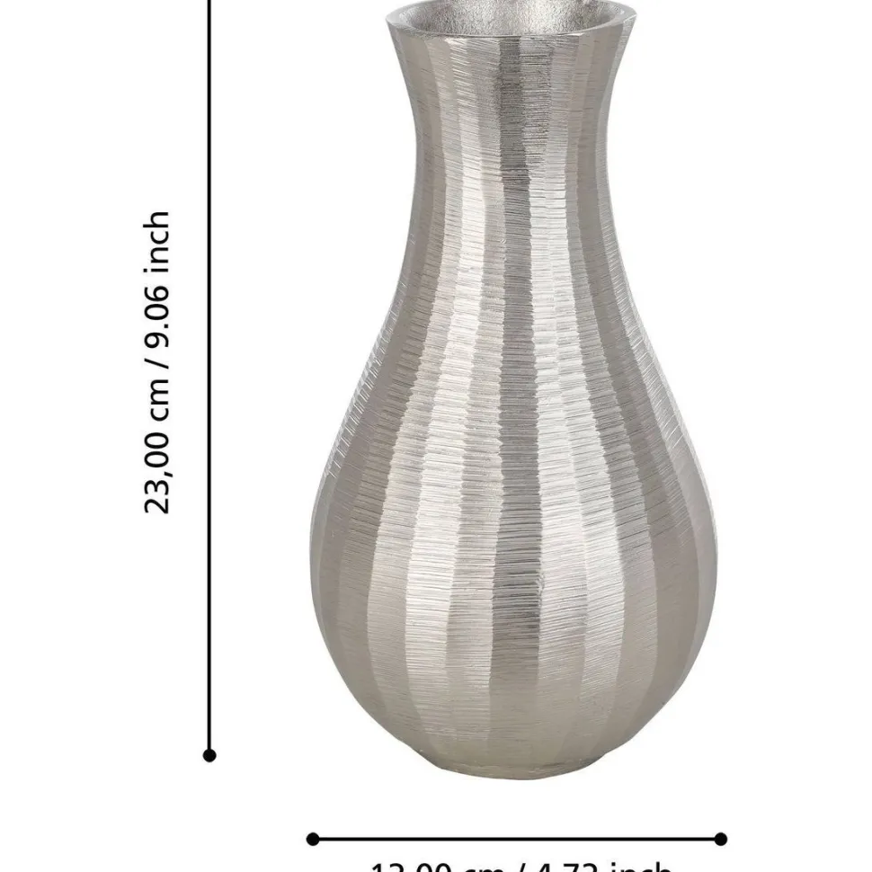 Metallivaasi Eglo Living Abucay, 23 cm, nikkeli