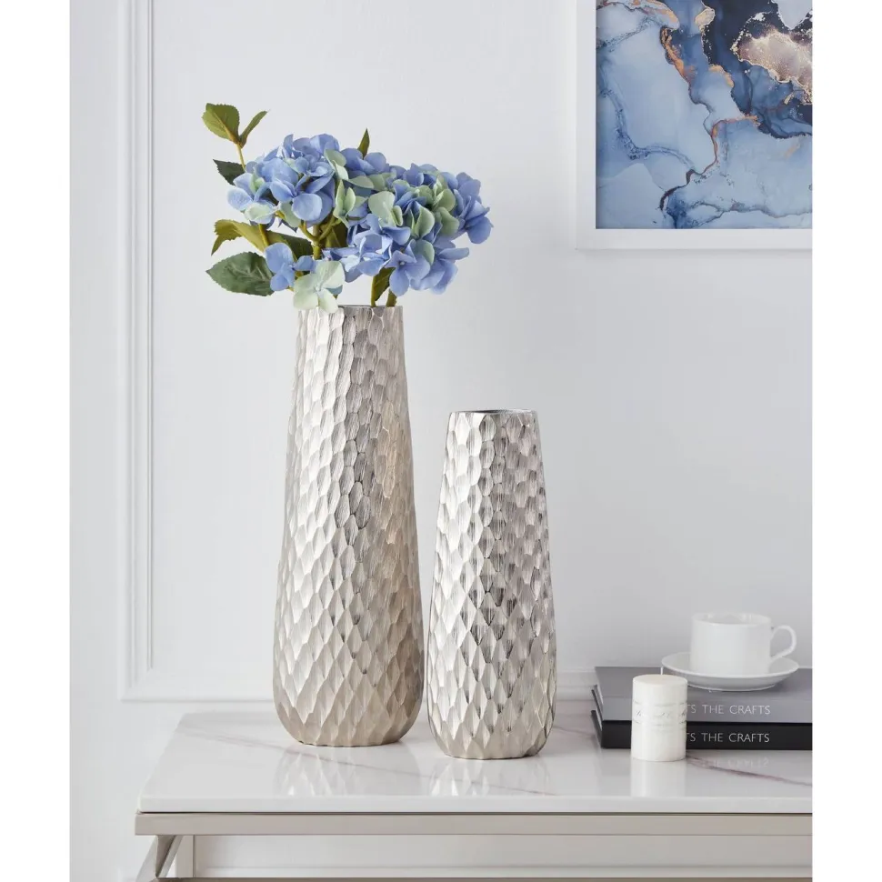 Metallivaasi Eglo Living Nilgaut, 40.5cm, nikkeli