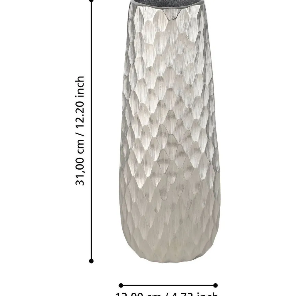 Metallivaasi Eglo Living Nilgaut, 31cm, nikkeli