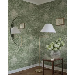 Metsätapetti Sandberg Forest Toile vihreä, mittatilaus, non-woven