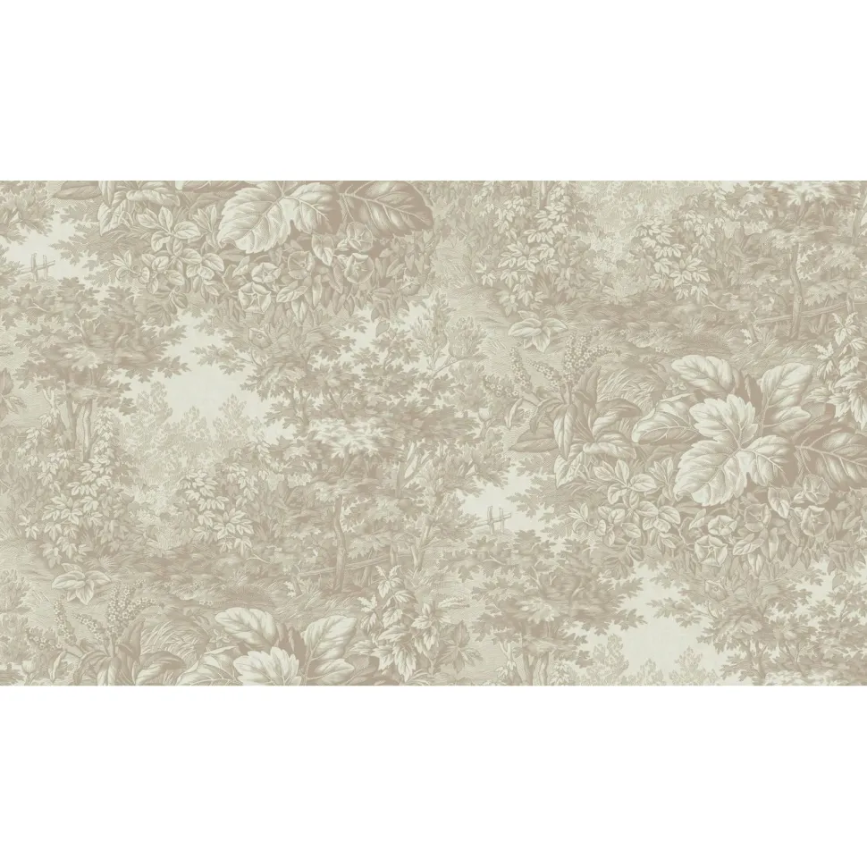 Metsätapetti Sandberg Forest Toile hiekka, mittatilaus, non-woven
