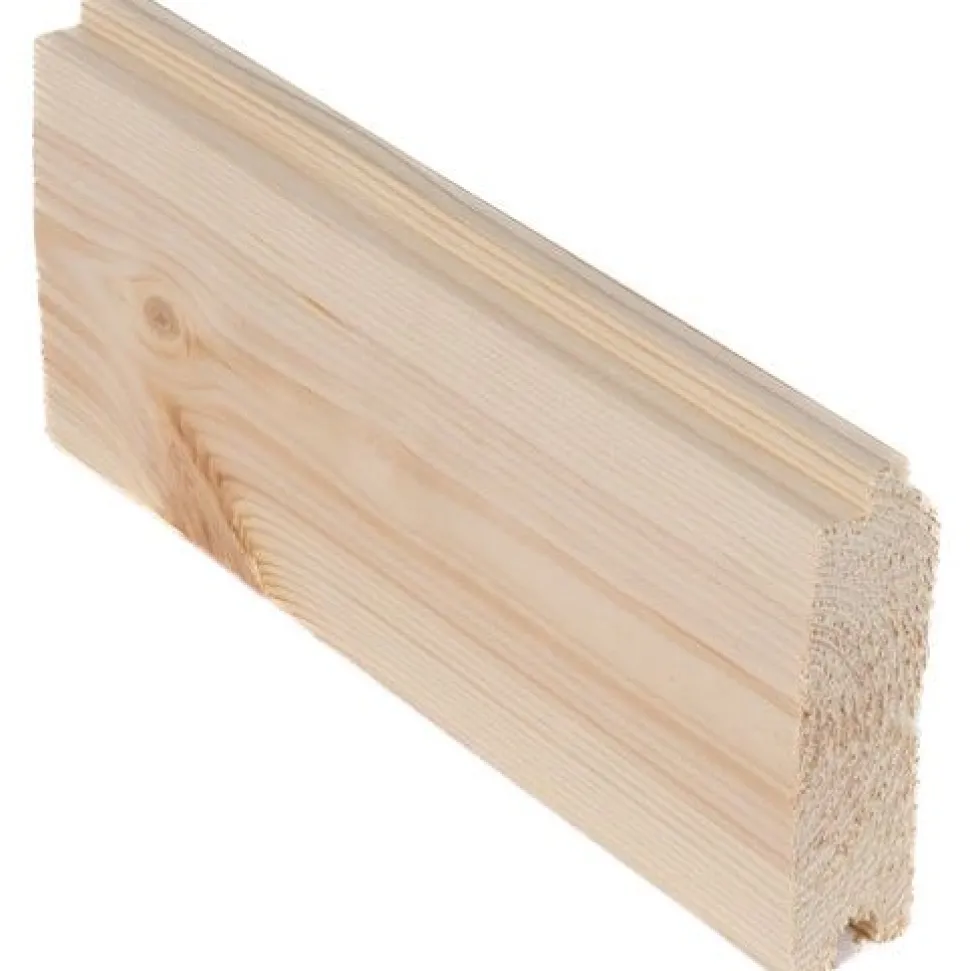 Mökkilattialauta Jokiwood HLL, 28x95x3600mm, mänty, käsittelemätön, päätypontattu