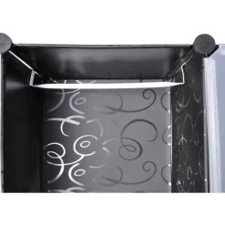 Moduulikaappi 14 lokeroa 37x146x180,5 cm musta ja valkoinen