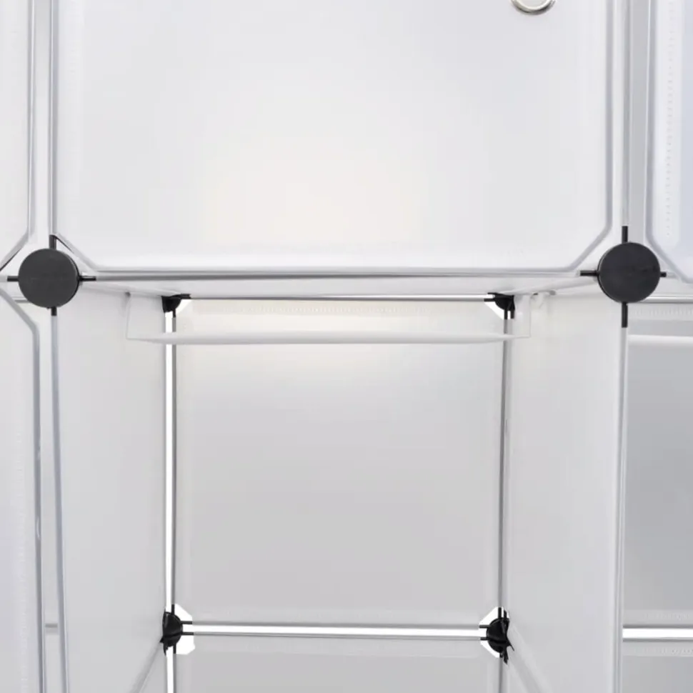 Moduulikaappi 14 lokeroa 37 x 146 x 180,5 cm valkoinen