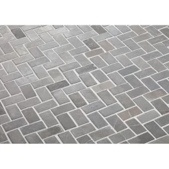 Mosaiikkilaatta Qualitystone Herringbone Grey Mini, 20x40mm