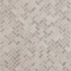 Mosaiikkilaatta Qualitystone Herringbone White Mini, 20x40mm