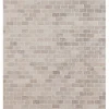 Mosaiikkilaatta Qualitystone Brick Mini White, 20x40mm