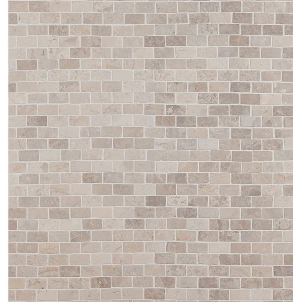 Mosaiikkilaatta Qualitystone Brick Mini White, 20x40mm